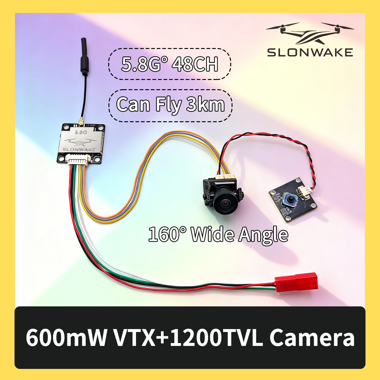 SLONWAKE 5.8G 600mW 7-24V FPV  – обзор и цена Drone Transmitter