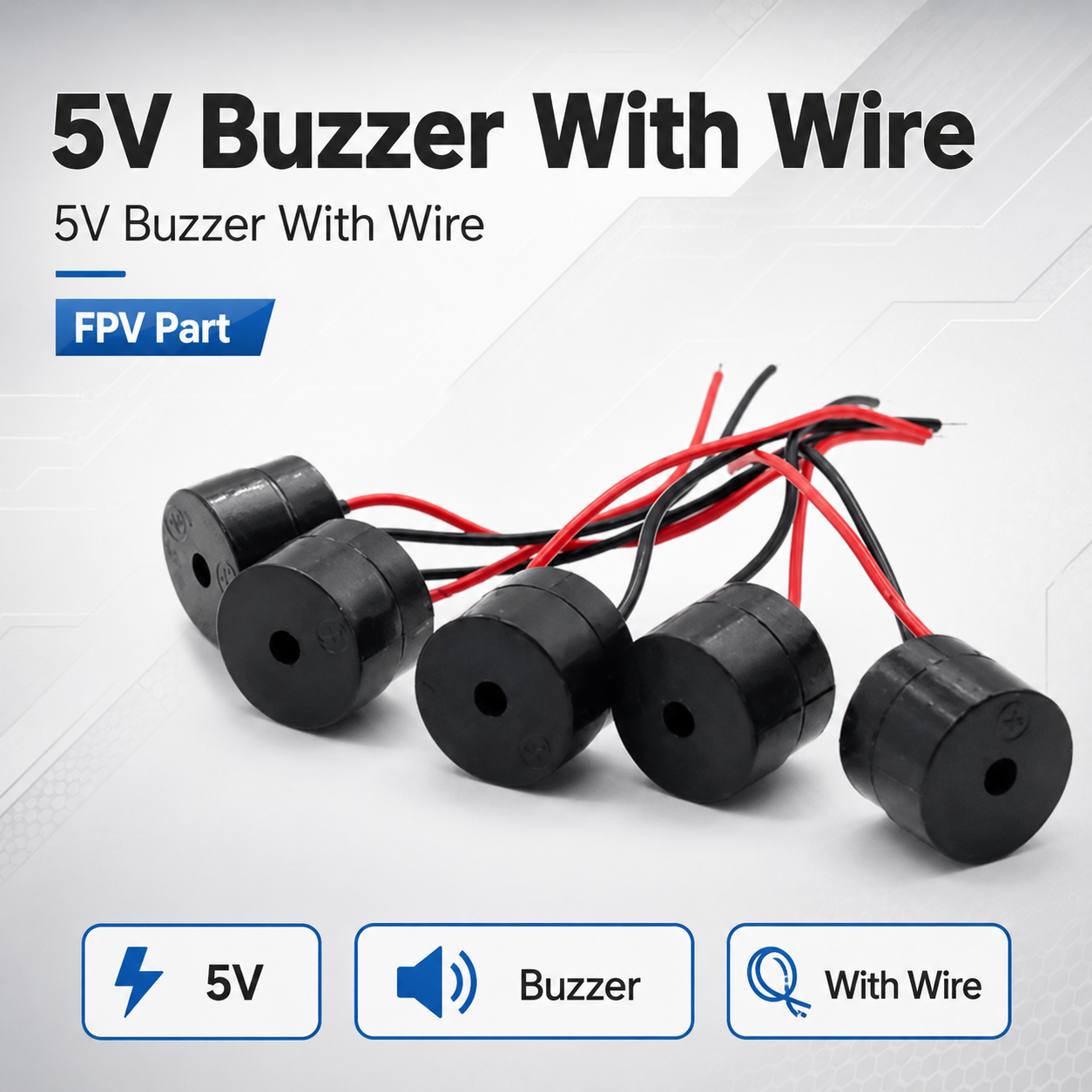 5V Buzzer With Wire For FPV Dr – обзор и цена Drone Buzzer