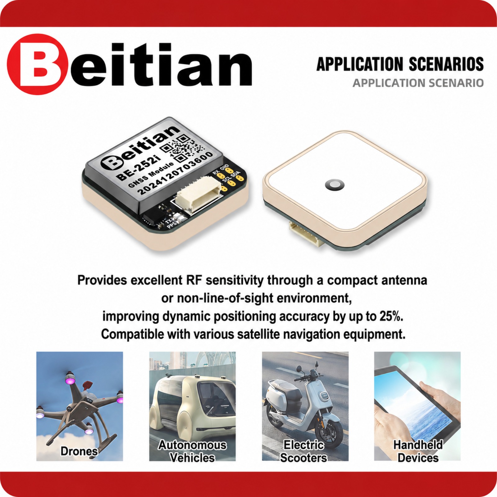Beitian M10 Triple Mode GNSS C – обзор и цена Drone Gps Module