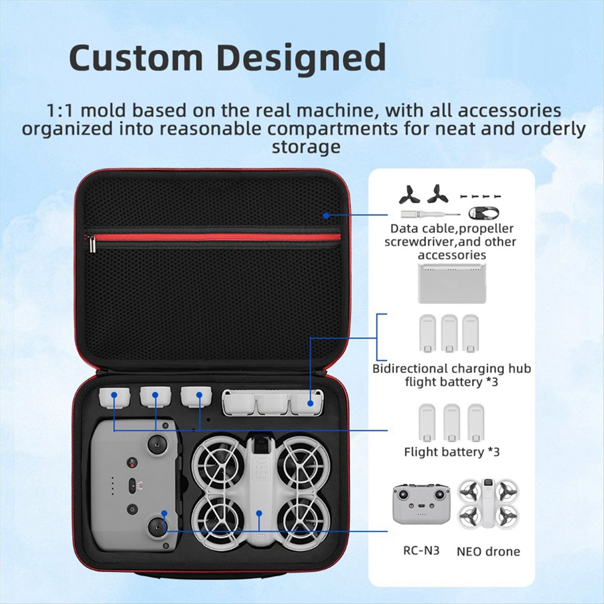 A43M Carrying Storage Bag for  – обзор и цена Drone Battery Strap