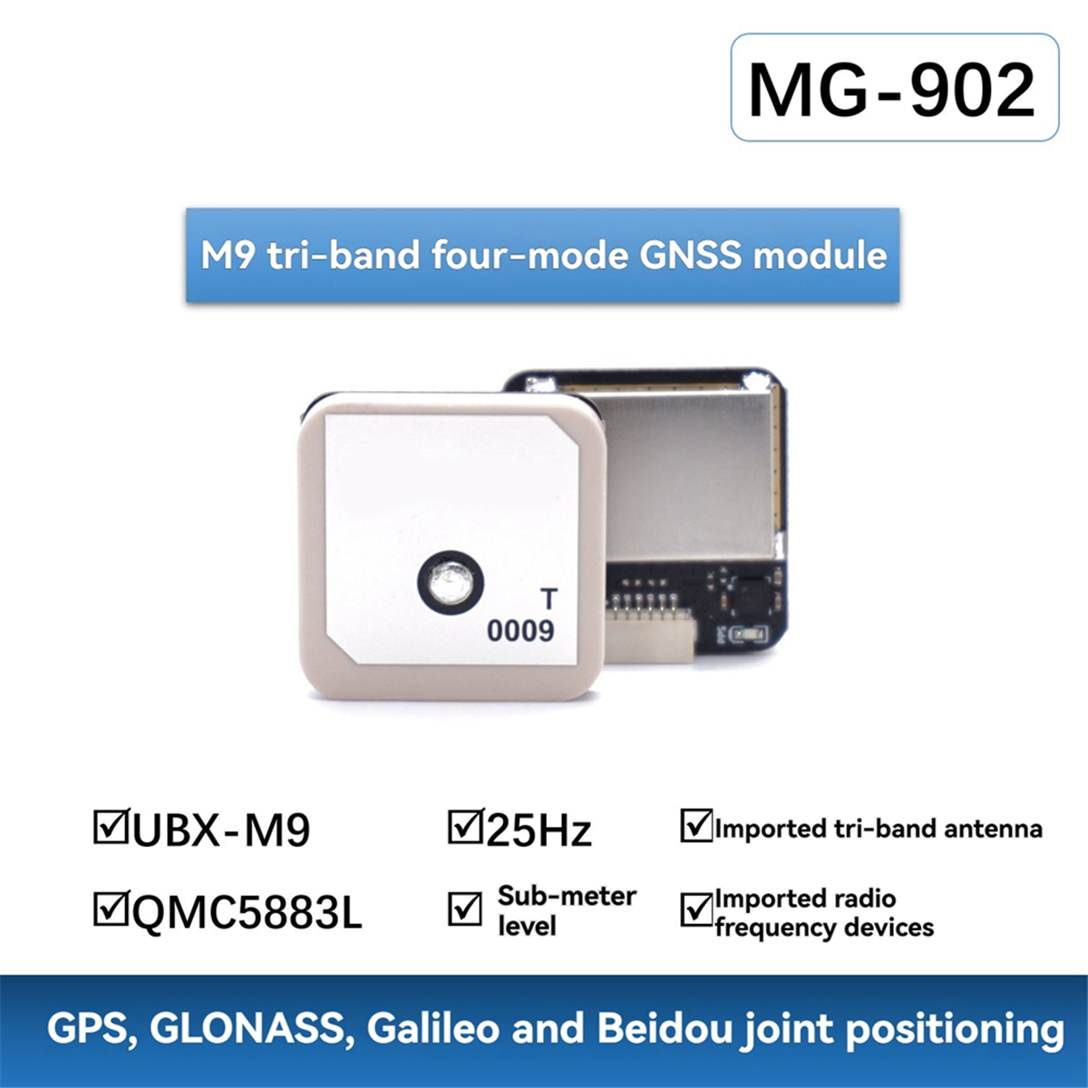 MG-902 M9N GPS Module with Com – обзор и цена Drone Compass