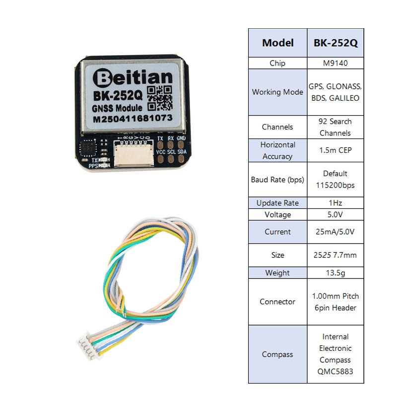 Beitian BK-252Q GPS GNSS Modul – обзор и цена Drone Gps Module